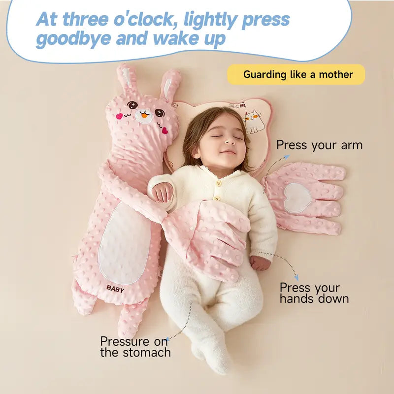 Giraffe Baby Soothing Pillow, Ultra-Soft Cotton Snuggle Sleep Cushion for Newborns, 3 Adjustable Modes with Remote, Maternity Support, Perfect Baby Shower & Birthday Gift Box