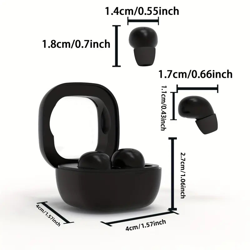 Invisible Sleep Headphones Sleep Earbuds for Side Sleepers Sleepbuds Comfortable Noise Blocking Bluetooth 5.3 Wireless Headphones for Sleeping Driving hifi stereo