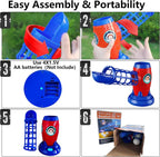 Kids Electronic Baseball Pitching Machine - Auth Pitching Machine with 5 Plastic Baseballs Included -Ages 3+