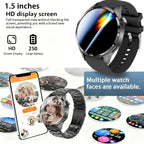 Smartwatch 2026 New Arrival, Metal Body, Silicone Band, Multiple Watch Faces, Wireless Communication, SMS Alerts, Sports Modes, USB Charging, Music Control, Step Counter, Gift Idea, Multifunctional Touchscreen Smartwatch [Sold 538 units]