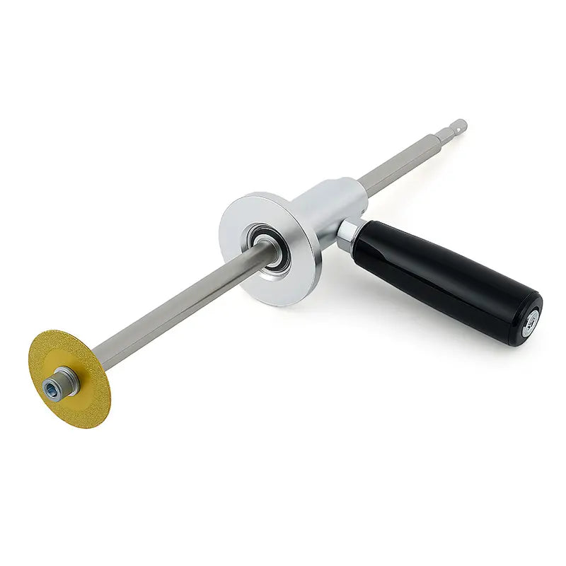 LOZLIN PVC Pipe Inside Cutter with Diamond Grit Cutting Wheel & 7 Inch Adjustable Depth 1/4 Inch Hex Shank Compatible with Impact Drivers and Drills