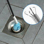 Stainless Steel Sewer Unclogging Tool, 1 Count Portable Reusable Drainage Clogging Remover, Drain Opener, Home Essentials, Cleaning Supplies, Summer Bathroom Supplies