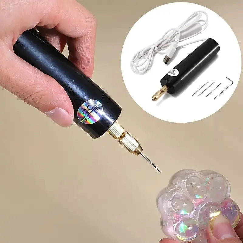 5v Portable Mini Electric Drill, Usb Powered Handheld Drill, Multifunctional Drill Tool, High Precision Tool for Jewelry Making, Woodworking, Power Tools, Work Equipment for Men, Tools and Gadgets, Polishing, Diy Tool