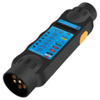 12V 7 Pin Car Towing Light Tester, Caravan Towing Tow Bar Light Wiring Tester, Trailer Tester Plug Socket Automotive Diagnostic Tools