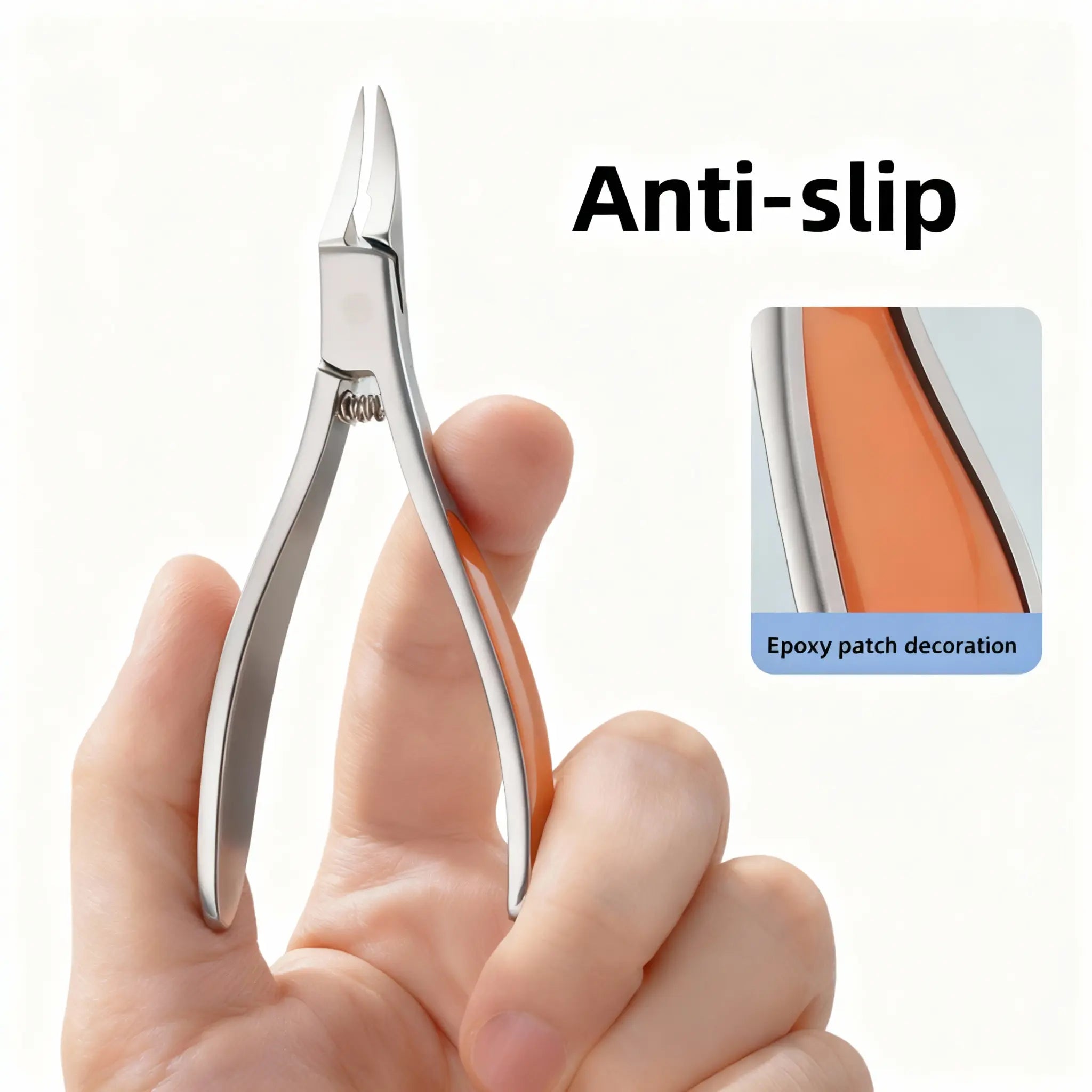 Slanted Head Beak-shaped Nail Clipper - Full Metal - For Ingrown & Toe Nails