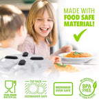 HOVER COVER Magnetic Splatter Cover, 12-Inch Clear BPA-Free Food Lid, Vented Plate Guard with Steam Vents, Anti-Splash Microwave Lid, Dishwasher Safe, Space-Saving Magnetic Storage