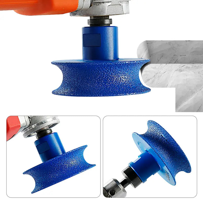 Diamond Round Edge Grinding Wheel - Rounded Corner Disc for Quartz, Marble, Tile & Stone - Angle Grinder Tool for CountertopEdges Abrasive Materials