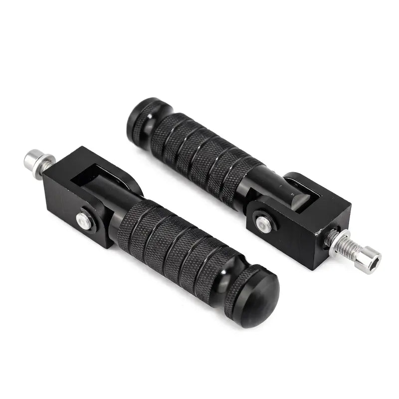 90-Degree Foldable M8 (8mm) Mounting Bolt Passenger Foot Pegs, Universal for Motorcycle, Scooter, E-Bike, Racing & Bicycle, Compatible with Most Electric Motorbike Accessories [Sold 541 units]