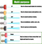 Turbo Nozzle for Pressure Washer with 1/4'' Quick Connect, 7 Nozzle Tips, 3600 PSI - Universal Fit, ChristmasGift [Sold 711 units]