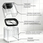French Fry Cutter - Air Fryer Compatible, Portable Detachable Interchangeable Blade Potato Slicer, Smooth Mandoline Slicer, Rustproof Easy-Clean Vegetable Cutter Kitchen Accessories for Home Low-Oil Fries, Home Cooking