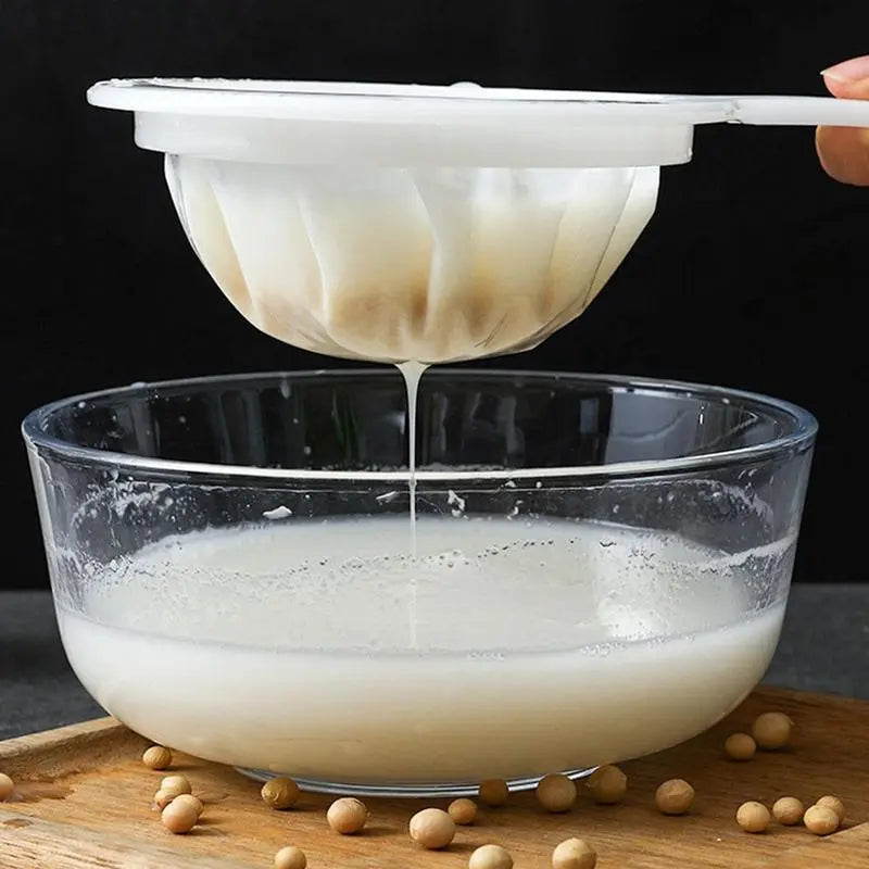 Ultra Fine Mesh Strainer Nylon Food Juice Strainer Yogurt Mesh Sieve Plastic Mesh Colander with Handle Mini Brine Shrimp Separation Net for Kitchen Utensils