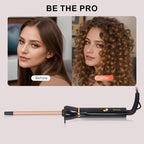 Hatteker 3/8 Inch Hair Curling Iron,9mm Tiny Curling Wand for Home & Salon Use,Portable Hair Styling Tool for Women & Girls,for Short & Long Hair