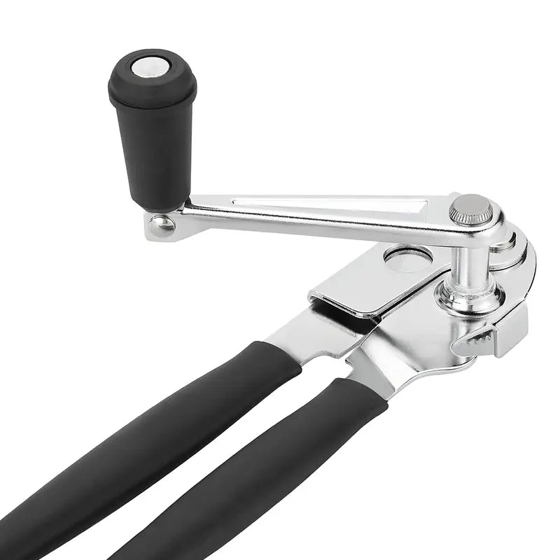 Manual Can Opener with Soft Handles,Commercial Can Openers Heavy Duty, Ergonomic Easy-Turn Crank for Seniors,Industrial Can Opener for Restaurant