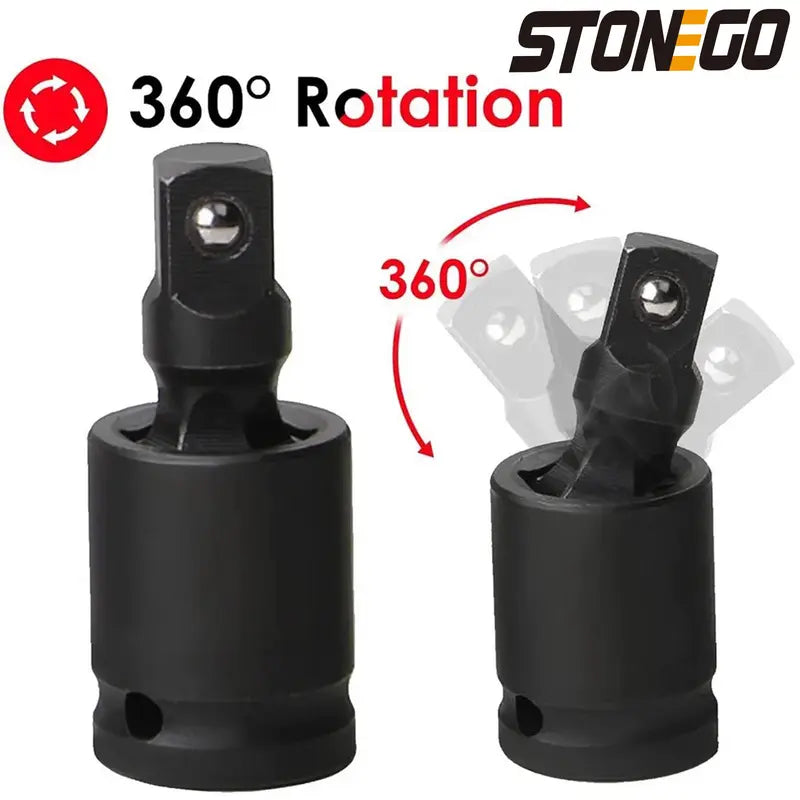 Universal Pneumatic Joint, Wrench Socket Adapter Universal Wrench Extension High Hardness For Electric Pneumatic Forging Wrench Extender Tool（1,000+ sold）