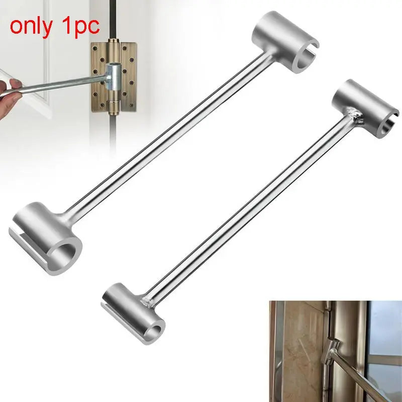 Door Hinge Adjustment Double-ended Door Hinge Maintenance Tool, Standard Round Bolt Heavy-duty Hinge Adjustment Tool, Door Leaf Adjustment Tool, Adjustable Door Hinge, Door Hardware