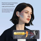 Black Monster Bluetooth Earbuds Zero-Gravity Titanium Ear-Hook Noise Cancelling 145H Playtime IPX5 Waterproof Wireless Headphones Gift for Men Women