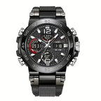 Men's Waterproof Digital Sports Watch with Luminous Dial Alarm Function, Wristwatch Gift with Box, Digital Analog Watch, Water Resistant Watch（1,000+ sold）