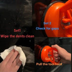 Multifunctional Car Dent Repair Puller Kit, Suitable for Auto Bodydent, Glass,Car Body Dent Repair Tool Multi-Functional powerful Suction,Dual Pack Powerful Dent Puller Tool Suction cup hooks，Car dent suction cup，Not applicable to particle-shaped dents