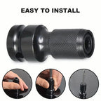 Heavy Duty High Torque 1/2-in Square Drive to 1/4-in Hexagonal Female Socket Adapter Connector, Mechanic’s Tool for Impact Wrenches, Air & Electric Wrenches