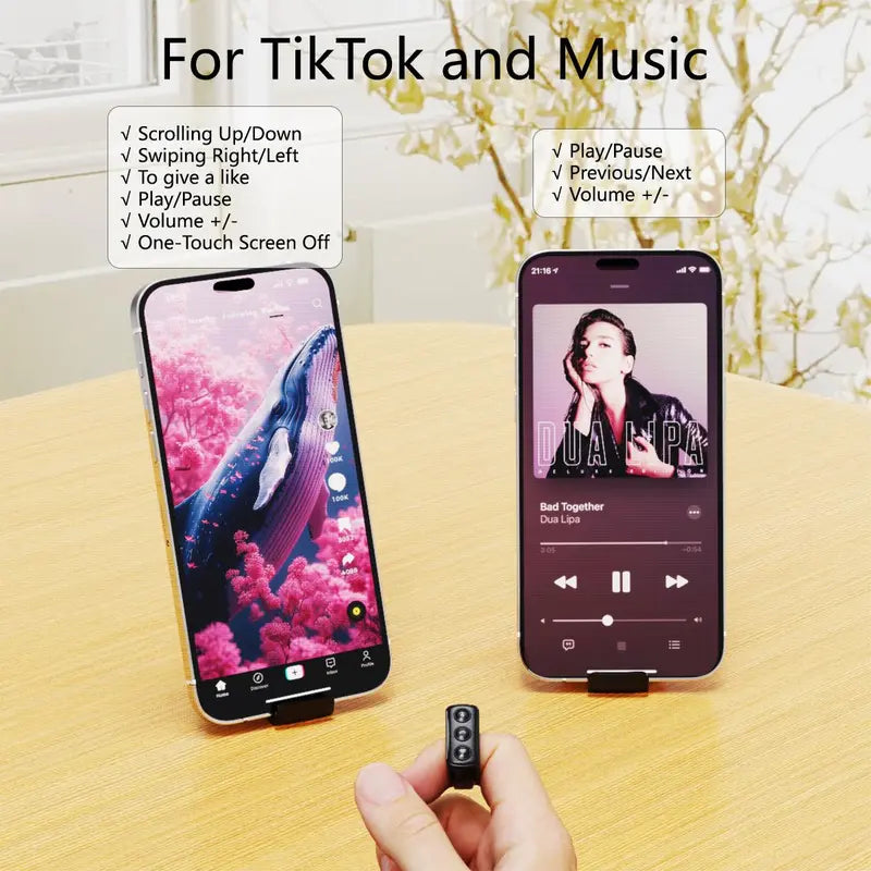 Xring Scrolling Ring Remote Control Scroller Page Turner,Bluetooth Selfie & Video Recording Remote,Music Control for iPhone,iPad,Android,Smartphone MothersDaygift Summervibes