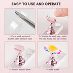 Nail Stand for Nails Art Display Practice Nail Holder for Painting Nails Stand for False Nail Press On Designs Magnetic Fake Nail Holder For Home DIY Salon Supplies Acrylic Nail Art (Tape Not Included, Must Be Purchased Separately) [Sold 703 units]