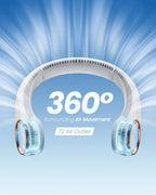Hands Free Neck Fan, Sports, Travel, Office, Rechargeable, Bladeless Cooling Technology, Wearable Headset Design,Up to 8 Hours of Battery life, Comfortable to Wear