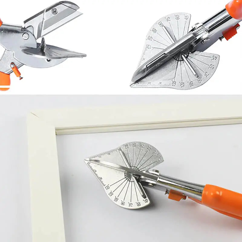 Miter Shears for Wood Trim, Adjustable 45°-135° Multi-Angle Handheld Tool, Multifunctional Trunking, Moulding Shears [Sold 591 units]