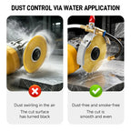 Angle Grinder Dust Remover Aluminum & Brass Misting Attachment, Dual-Mode Adjustable Flow Construction Accessory, Cooling Spray for Cutting Tile/Concrete, Cleaner Workspace Power Tool Accessory,toolupgrade