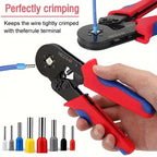 Crimping Tool Kit with 1900-Piece Wire Connectors, Insulated Wire Crimp Terminals, Mixed Butt, Ring, Fork, Spade, Bullet, and Quick Disconnect Assortment, HSC8 6-4A Crimping Pliers Set [Sold 683 units]