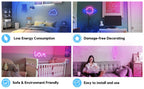 USB-Powered Lightning Bolt Neon LED Light with On-Off Switch, Aesthetic Light Signs for Bedroom Lighting, Room Decor, Gaming Room & Bedroom Use, Led Night Light, Led Wall Decor