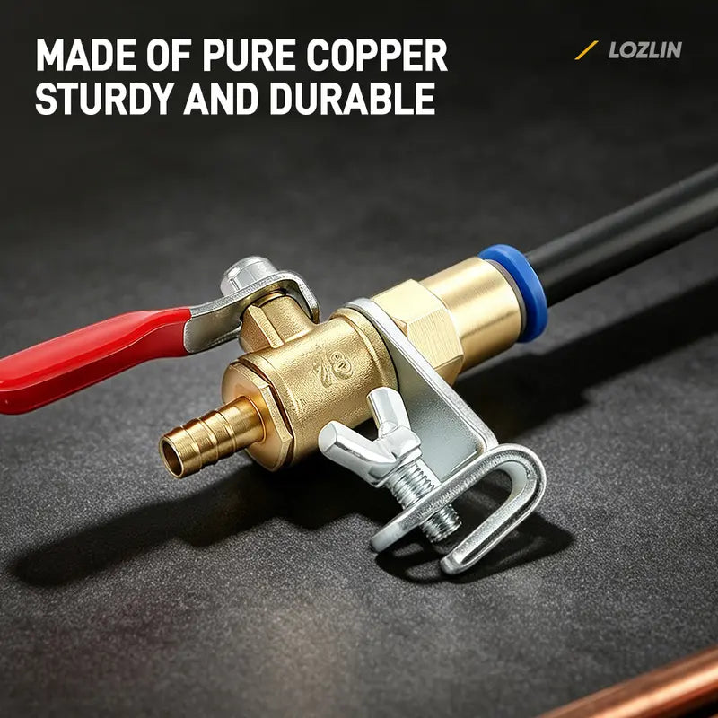Angle Grinder Dust Remover Aluminum & Brass Misting Attachment, Dual-Mode Adjustable Flow Construction Accessory, Cooling Spray for Cutting Tile/Concrete, Cleaner Workspace Power Tool Accessory,toolupgrade