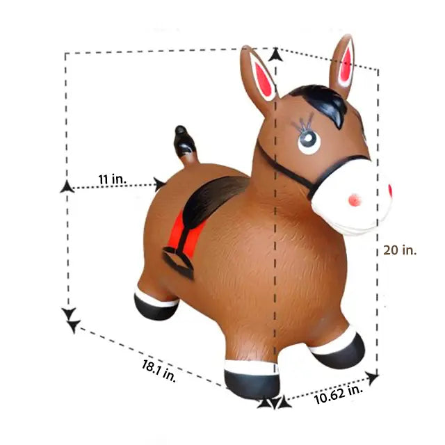 Soft Play Bouncy Horse – Inflatable Ride-On Hopper for Toddlers