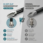 K5 anti-slip screwdriver bits, K5 impact-resistant anti-slip screwdriver bits, strong magnetic screwdriver bit set; suitable for home repairs and DIY; power screwdriver bit set; power tool accessories.