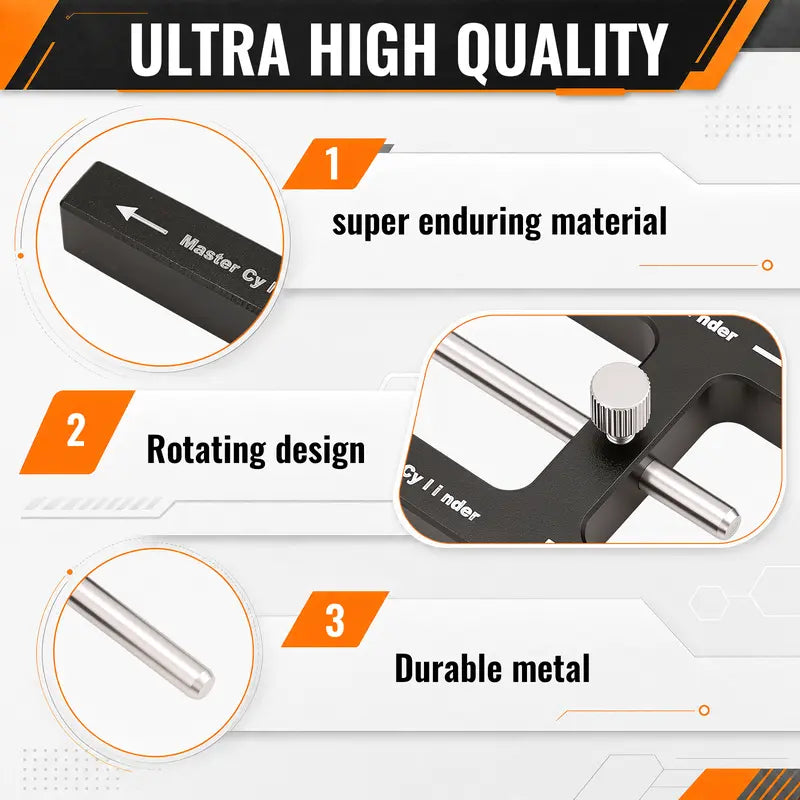 Brake Adjustment Tool, Brake Booster Rod Adjustment Tool, Brake booster with master cylinder,Pushrod Power For Adjustable Braking Distance of Brake Pedal  [Sold 426 units]