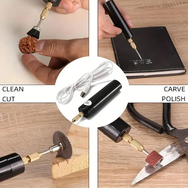 5v Portable Mini Electric Drill, Usb Powered Handheld Drill, Multifunctional Drill Tool, High Precision Tool for Jewelry Making, Woodworking, Power Tools, Work Equipment for Men, Tools and Gadgets, Polishing, Diy Tool