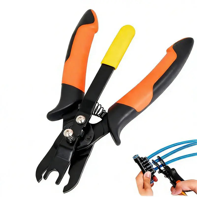 Air Hose Connector Removal Tool Push-to-Connect Fittings Disconnect Pliers for Automotive Pneumatic Air Line Repair Quick Release Fitting Pliers PVC One-Hand Operation Compact Design