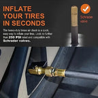 Heavy Duty Car Tire Inflation Nozzle with Clip, Tire Repair Tool for Car, Truck and Bicycle, Tire Inflator Tool, Automotive Repair Tools, Tire Inflator Nozzles  [Sold 1000+ units]