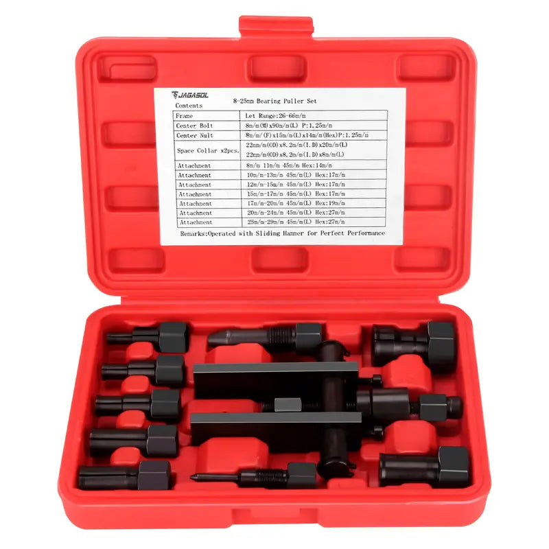 10-Pcs Blind Hole Bearing Puller Kit, 8-25 mm/0.31-0.98 in Automotive & Motorcycle Wheel Inner Bearing Removal Tool Set  [Sold 518 units]
