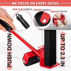 Heavy Duty Furniture Mover Sliders with Wheels + Lifter Set, 360-Degree Rotation Wheels, Easy to Move Heavy Items Like Sofa, Refrigerator, Cabinet  [Sold 986  units]