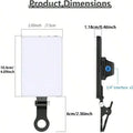 Clip-On Selfie Light, Selfie LED Lights, 60-LED Cell Phone Fill Light, CRI 95+ with 3 Dimmable Light Modes and 10-Level Brightness Adjustment, Rechargeable Clip Fill Video Light, Cellphone #GLOBAL PICKS