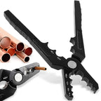 Manual Copper Tube Rounder Flat Tube Repairer Pliers Pipe Rounding Plier with 6 Hole Multifunctional Tube Rounder Tool for 1/4" 3/8" 1/2" 5/8" 3/4" 7/8" Copper Tube Aluminum Thin Walled Iron Pipe outdoorfun