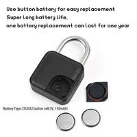 Fingerprint Padlock, Locker Lock, Keyless Padlock Outdoor Fingerprint Lock Combination Gate Locks for Gym Storage - Black Waterproof, Door Lock with BLE [Sold 237 units]