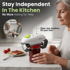 RoboTwist Automatic Jar Opener, Deluxe Accessibility Model with Enhanced Torque, Hands-Free Electric Opener for All Jar Sizes – Ideal for Limited Grip Strength and Easy for Anyone to Use