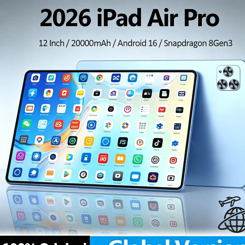 2026 iPad Air Pro 12 Inch Tablet | 20000mAh Big Battery，Global Version 12" Android 16 Tablet, Snapdragon 8 Gen3（1,000+ sold）