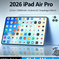 2026 iPad Air Pro 12 Inch Tablet | 20000mAh Big Battery，Global Version 12" Android 16 Tablet, Snapdragon 8 Gen3（1,000+ sold）
