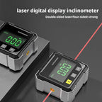 Radiaint Portable Magnetic Digital Angle Finder, 360° Magnetic Attachment Hardware Tool with Dual Laser Guide, Rechargeable Angle Gauge for Woodworking, Construction #Summervibes, Construction Accessories