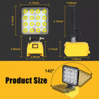 Cordless Led Work Light Compatible with De walt 20V Battery, Portable Flood Light Flashlight [Sold 564 units]