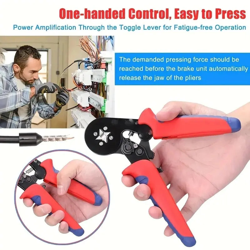 Multifunctional Wire Terminal Crimping Tool, 1 Set Wire Crimping Tool Kit, Wire Crimping Tool Kit with Box, Vlogging Kit, Heavy Duty, Wirepliers, Hand Tools & Dealsforyoudays