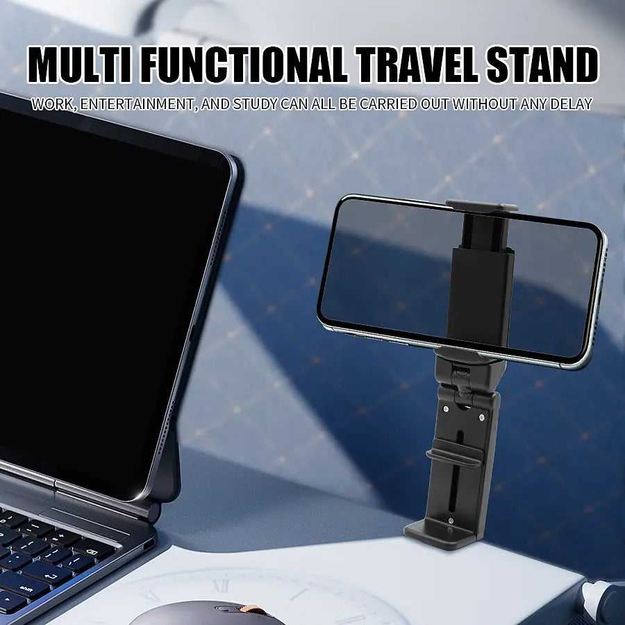 60 Degree Rotatable Phone Holder, 1 Count Universal Multi-angle Adjustable Phone Stand, Phone Accessories for Flying Traveling, Business Trip, Mobile Phone Stand