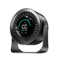 DIGIX Rechargeable USB Desk Fan for Bedroom, 100 Speeds, 360° Rotation, Wall Mounted Design Small Portable Table Fan with LED Display, Quiet Personal Desktop Cooling Fans for Home Office